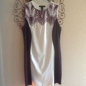 👗BOGO- Cute Ashley Stewart Tribal Black n White Dress - Size 18. Pre-loved.